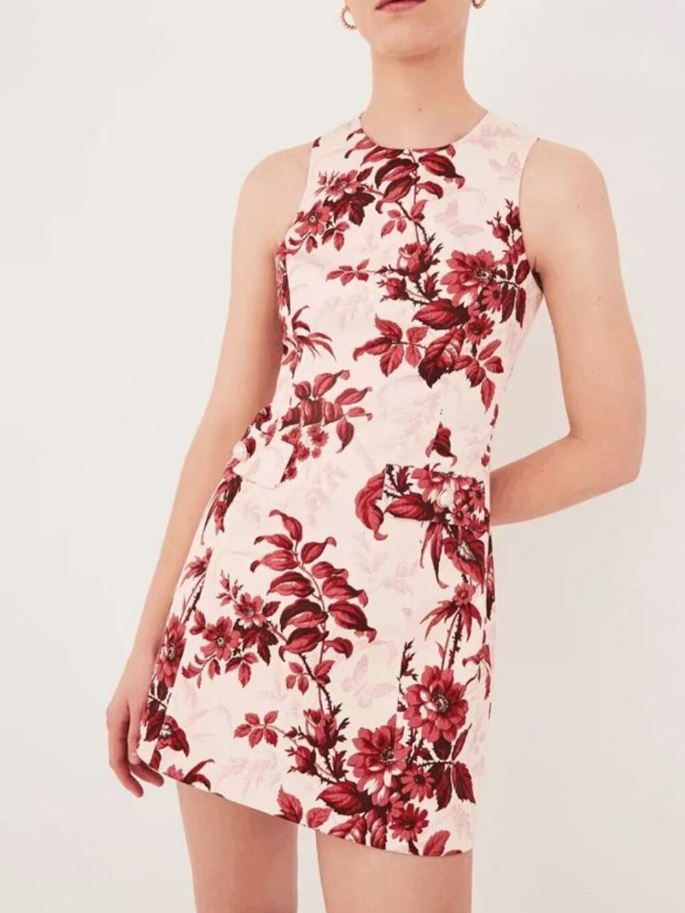 NWT Cara Cara Posie Mini Dress US 4/6 Windsor Blush Wine Blush Floral